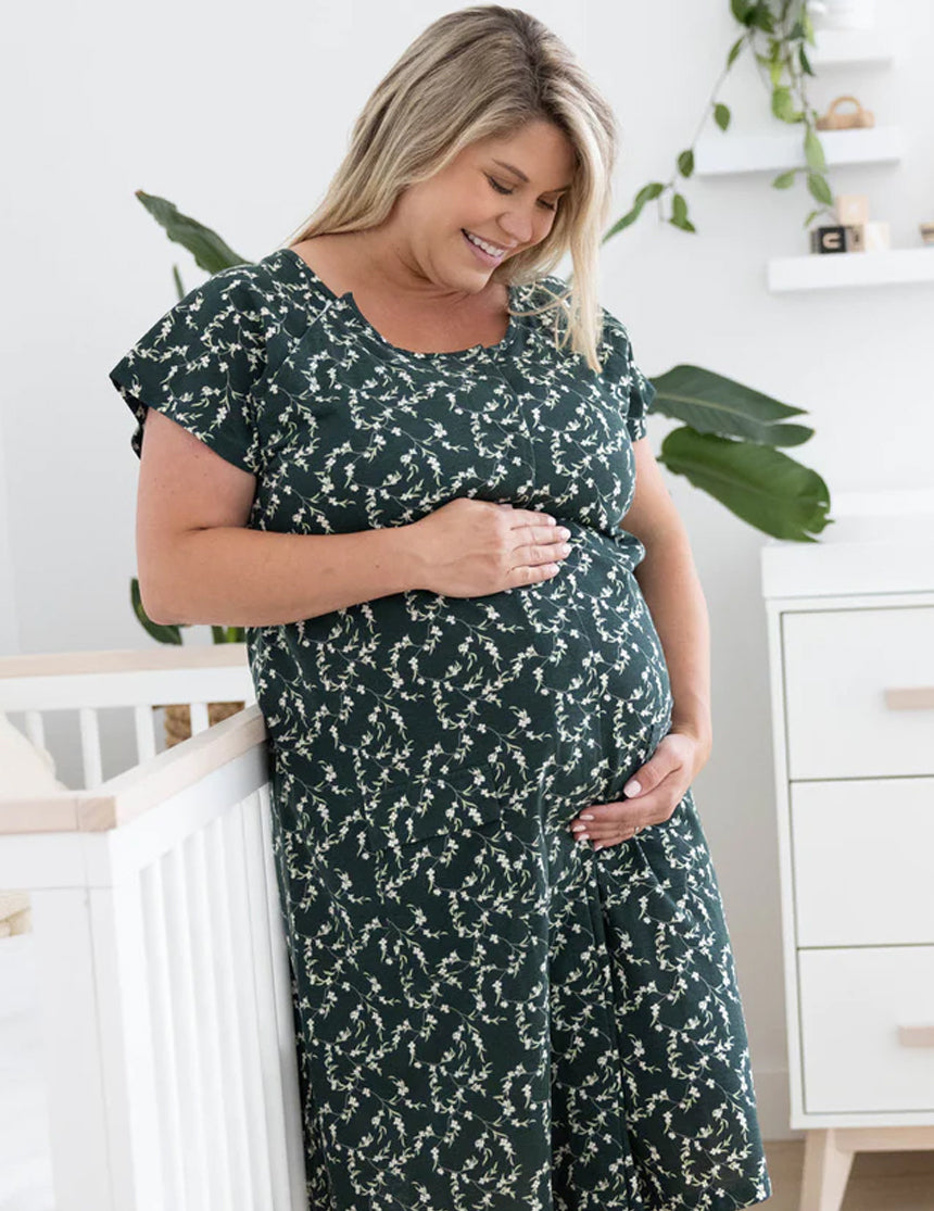 Universal Labor and Delivery Gown in Fern – Milk & Baby