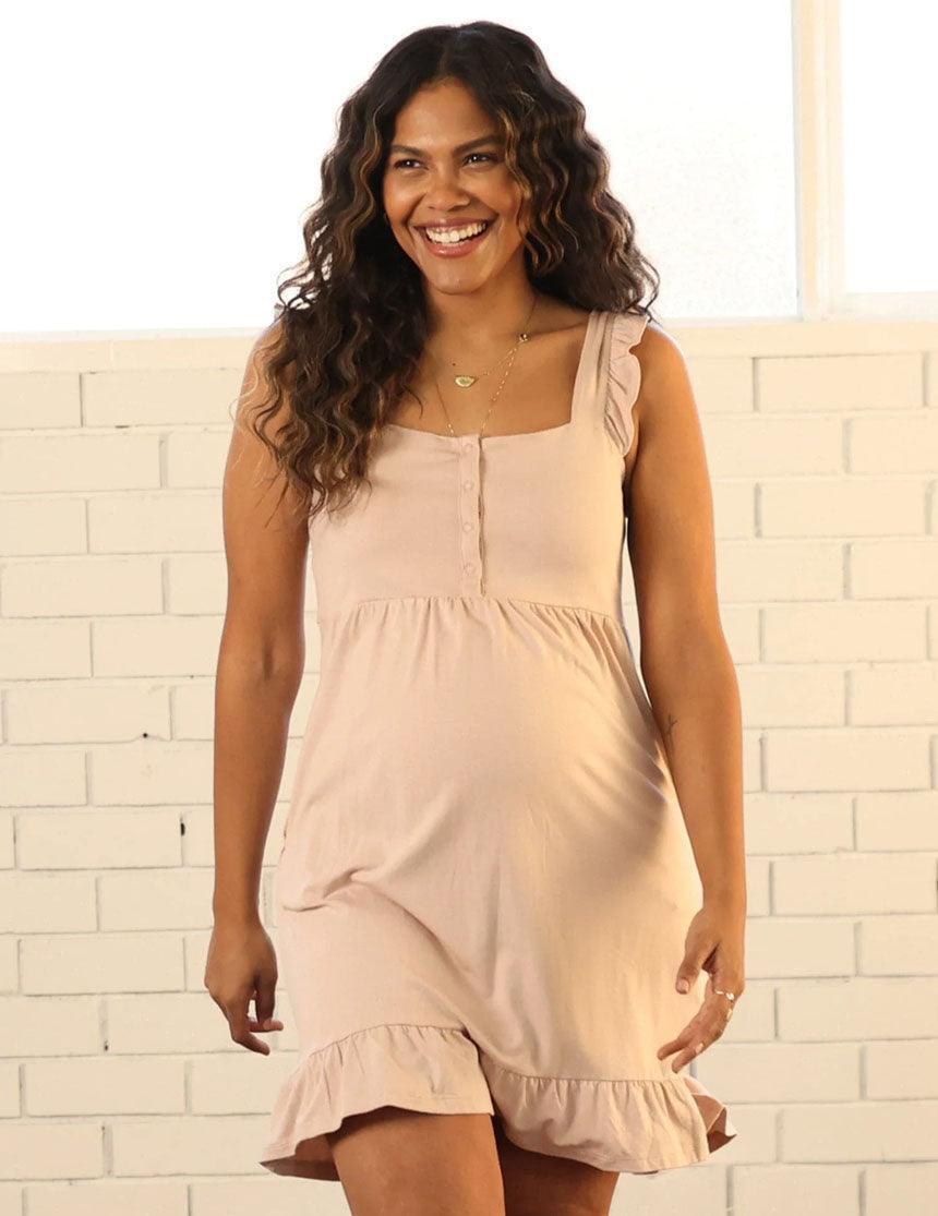Grace Maternity & Nursing Nightgown, Robe, and Blanket Set – Milk & Baby