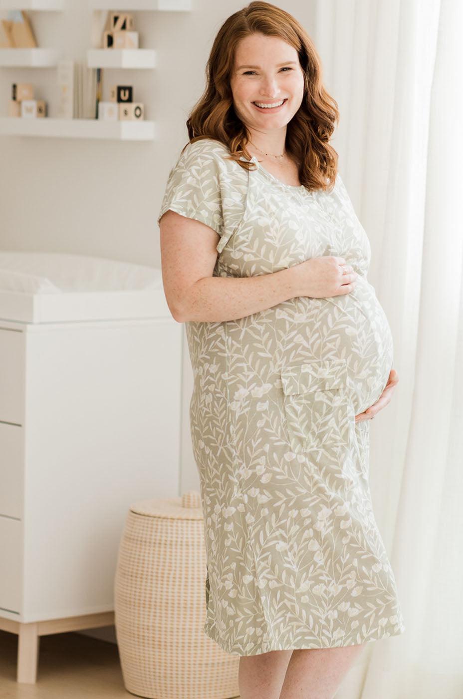 Universal Labor and Delivery Gown in Fern – Milk & Baby