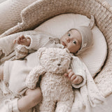 Luna + Luca Novelty Knit Romper | Heather Beige Milk & Baby