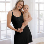 Aurora Mesh Nursing Nightgown | Black Milk & Baby