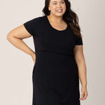 Eleanora Bamboo Maternity & Nursing Dress | Black Milk & Baby