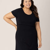 Eleanora Bamboo Maternity & Nursing Dress | Black Milk & Baby