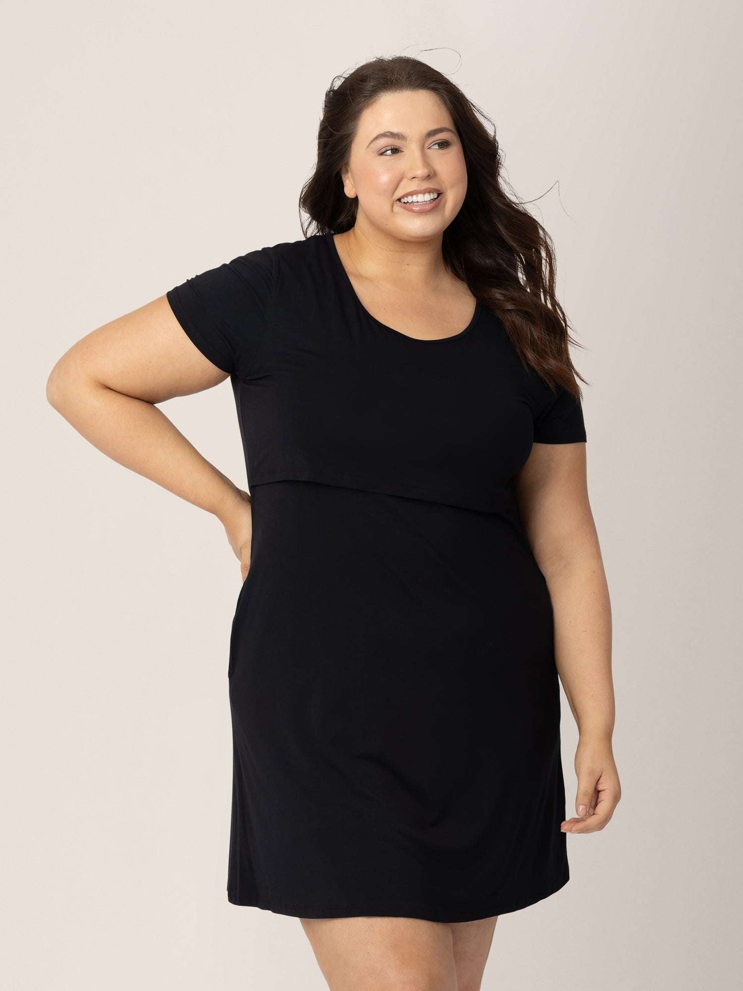 Eleanora Bamboo Maternity & Nursing Dress | Black Milk & Baby