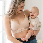 Signature Sublime® Contour Pumping & Nursing Bra | Beige | Milk & Baby