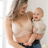 Signature Sublime® Contour Pumping & Nursing Bra | Beige | Milk & Baby