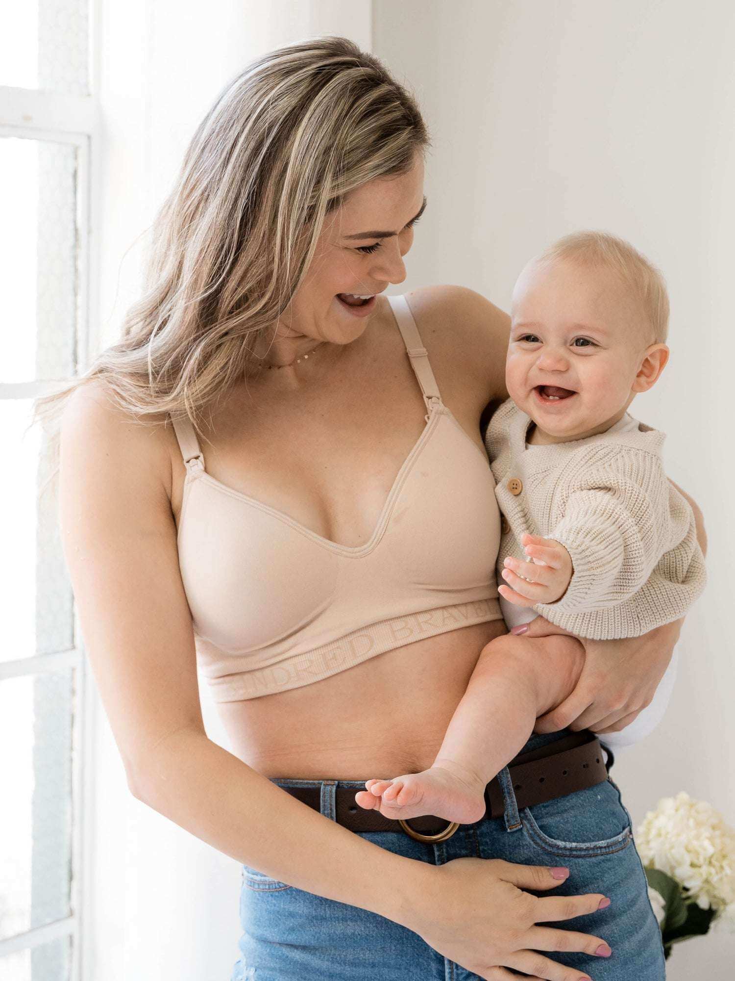 Signature Sublime® Contour Pumping & Nursing Bra | Beige | Milk & Baby