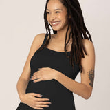 Bamboo Lounge Around Nursing Tank | Black Milk & Baby