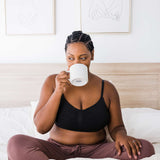 Sublime® Bamboo Hands-Free Pumping Lounge & Sleep Bra | Black | Milk & Baby 