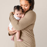 Bamboo Maternity & Nursing Long Sleeve T-shirt | Wheat