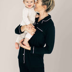 Clea Bamboo Long Sleeve Pajama Set | Black Milk & Baby