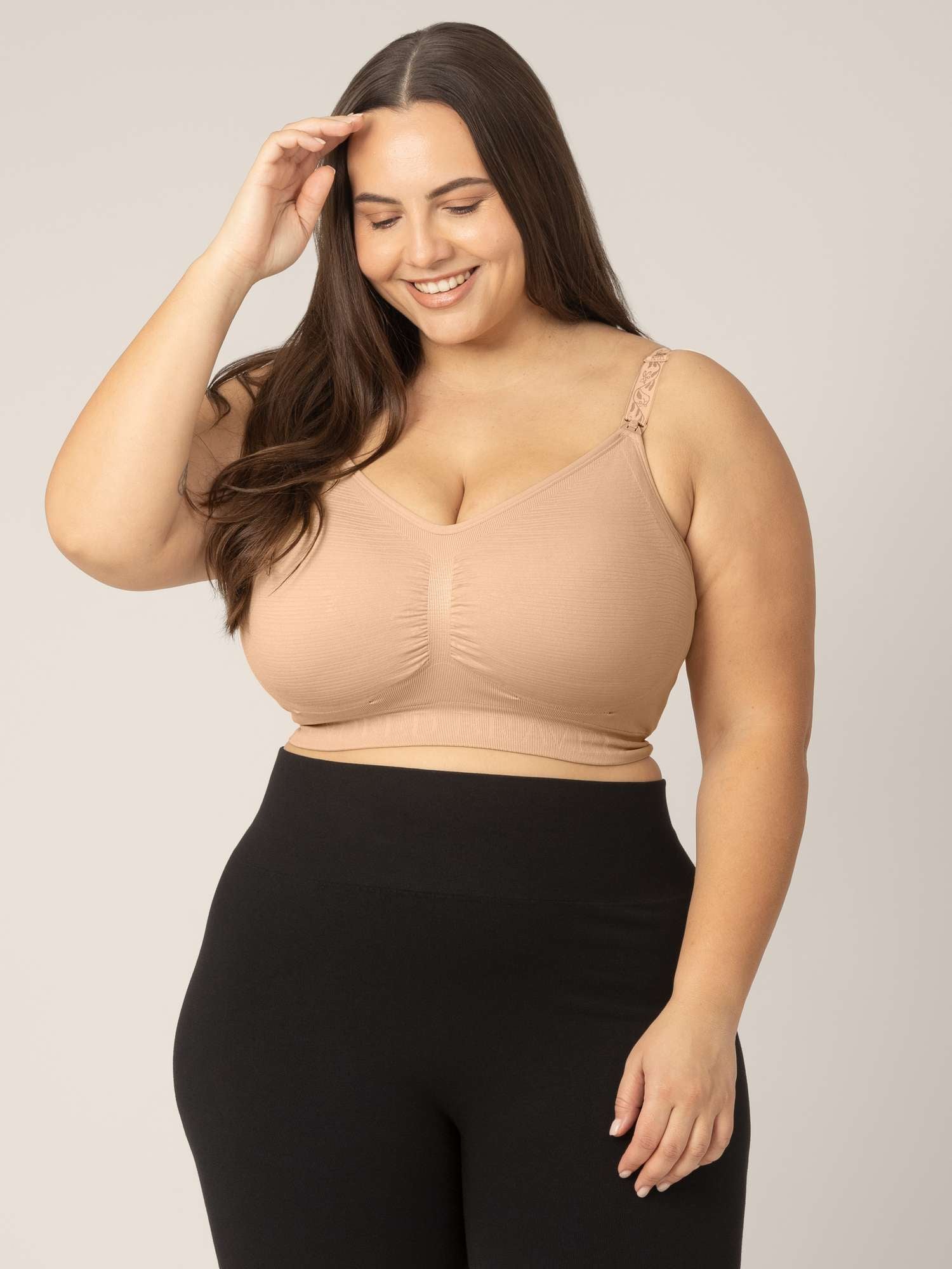 Sublime® Hands-Free Pumping & Nursing Bra | Beige Milk & Baby