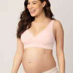 Sublime® Adjustable Crossover Nursing & Lounge Bra | Soft Pink | Milk & Baby 