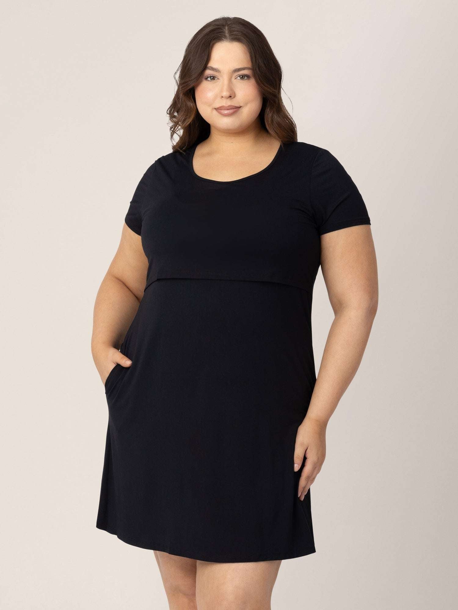 Eleanora Bamboo Maternity & Nursing Dress | Black Milk & Baby