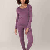 Jane Nursing Pajama Set | Burgundy Plum Milk & Baby