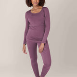 Jane Nursing Pajama Set | Burgundy Plum Milk & Baby