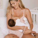 Sublime® Hands-Free Pumping & Nursing Bra | Pink Heather Milk & Baby