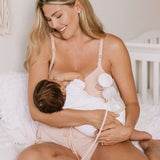 Sublime® Hands-Free Pumping & Nursing Bra | Pink Heather Milk & Baby