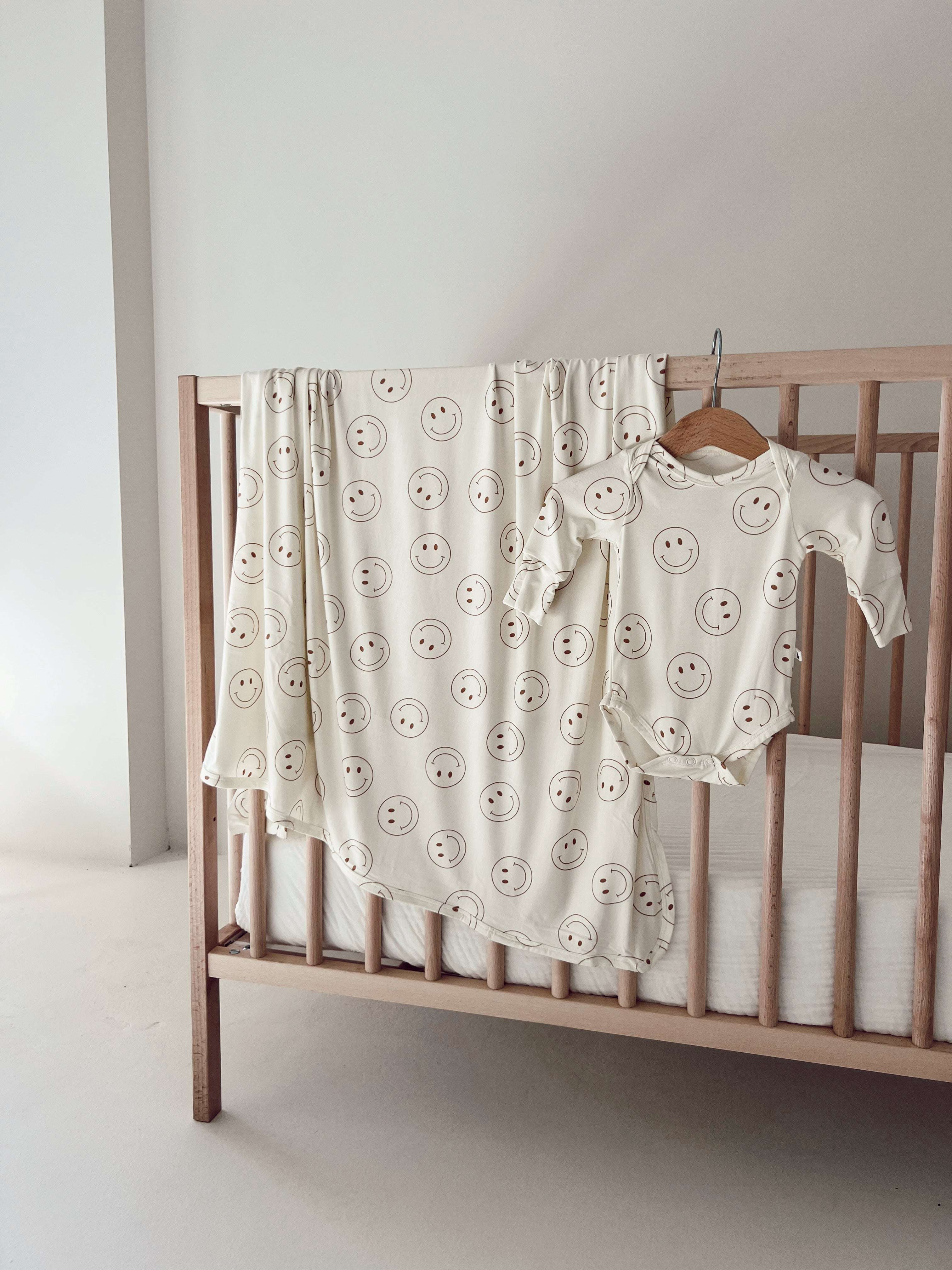 Just Smile | Bamboo Swaddle Milk & Baby