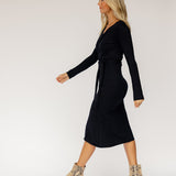 Brandi Wrap Sweater Dress