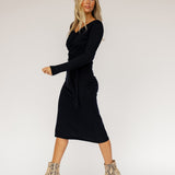 Brandi Wrap Sweater Dress