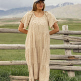 Carried Away Textured Maxi | Nursing Friendly Milk & Baby