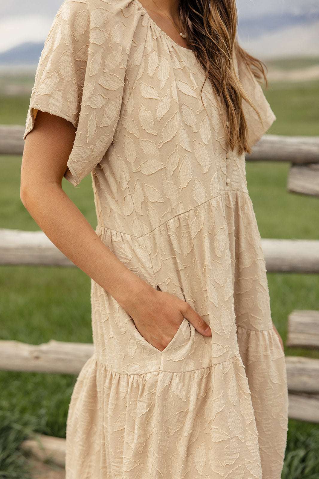 Carried Away Textured Maxi | Nursing Friendly Milk & Baby