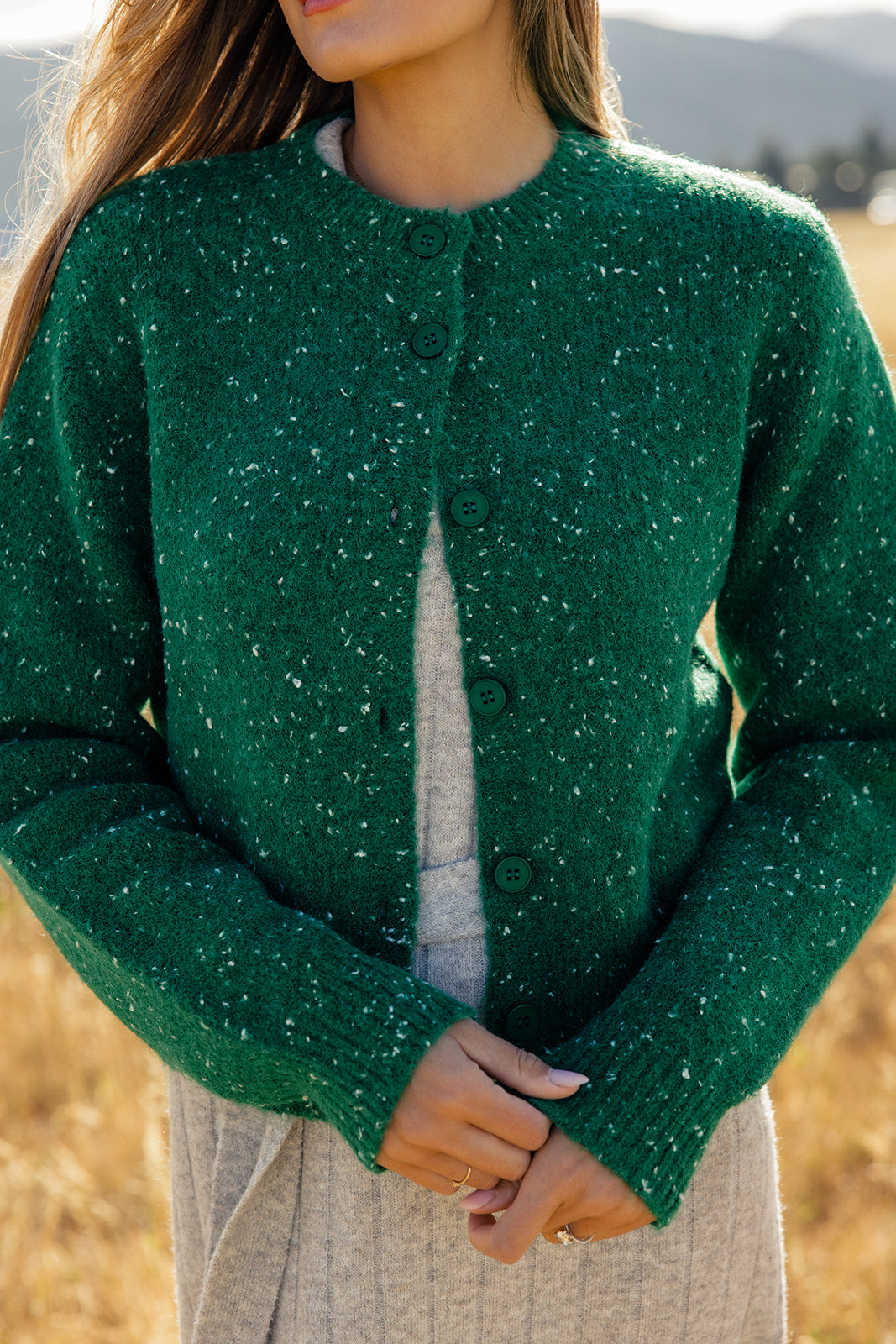 Defying Gravity Speckled Cardigan | Milk & Baby