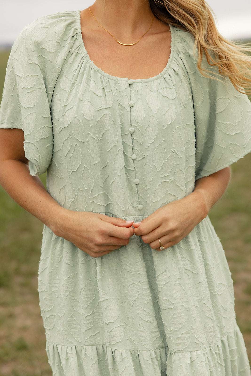 Carried Away Textured Maxi | Nursing Friendly Milk & Baby