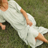 Carried Away Textured Maxi | Nursing Friendly Milk & Baby