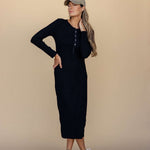 Aphrodite Button Maxi | Nursing Friendly Milk & Baby