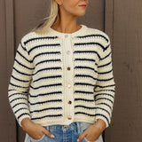 Girl Like You Stripe Sweater Cardigan