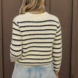 Girl Like You Stripe Sweater Cardigan