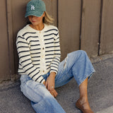 Girl Like You Stripe Sweater Cardigan