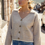 Sand Castles Collared Cardigan