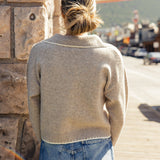 Sand Castles Collared Cardigan