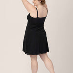 Aurora Mesh Nursing Nightgown | Black Milk & Baby