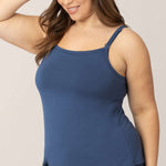 Bamboo Lounge Around Nursing Tank | Slate Blue Milk & Baby