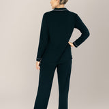 Clea Bamboo Long Sleeve Pajama Set | Black