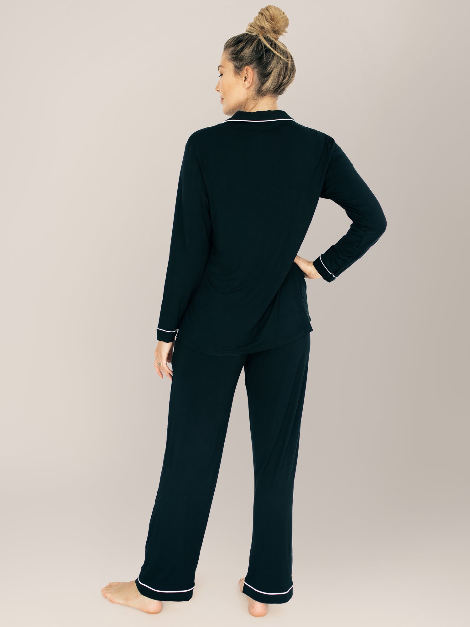 Clea Bamboo Long Sleeve Pajama Set | Black Milk & Baby