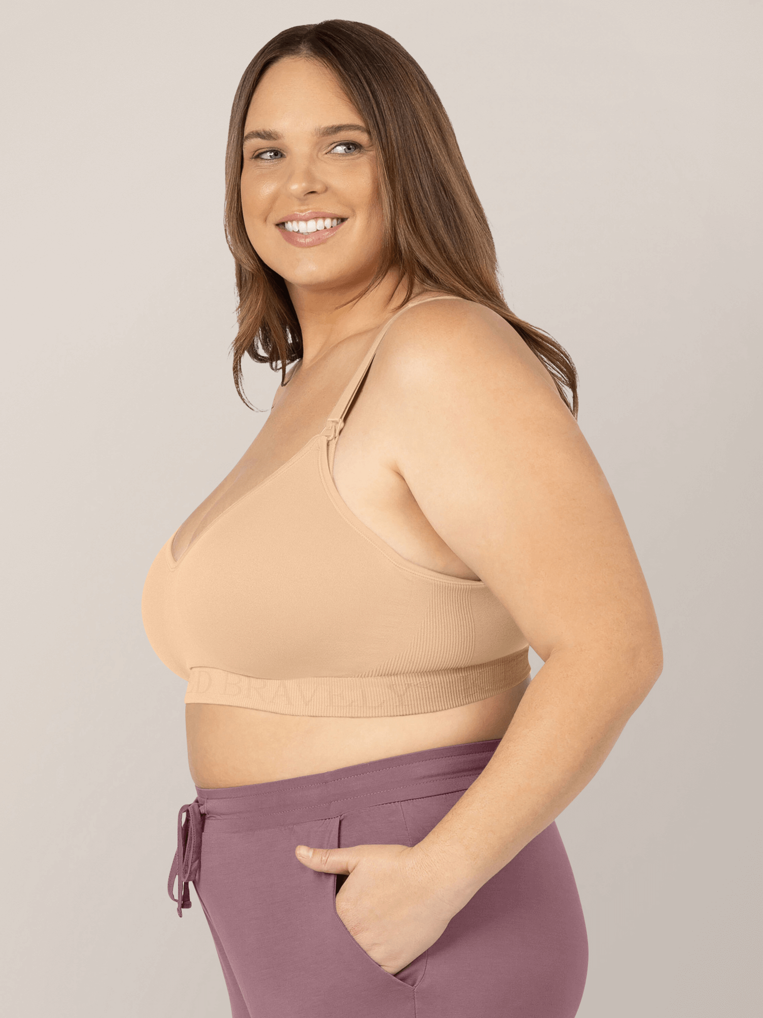 Signature Sublime® Contour Maternity & Nursing Bra | Beige | Milk & Baby