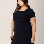 Eleanora Bamboo Maternity & Nursing Dress | Black Milk & Baby