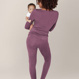 Jane Nursing Pajama Set | Burgundy Plum