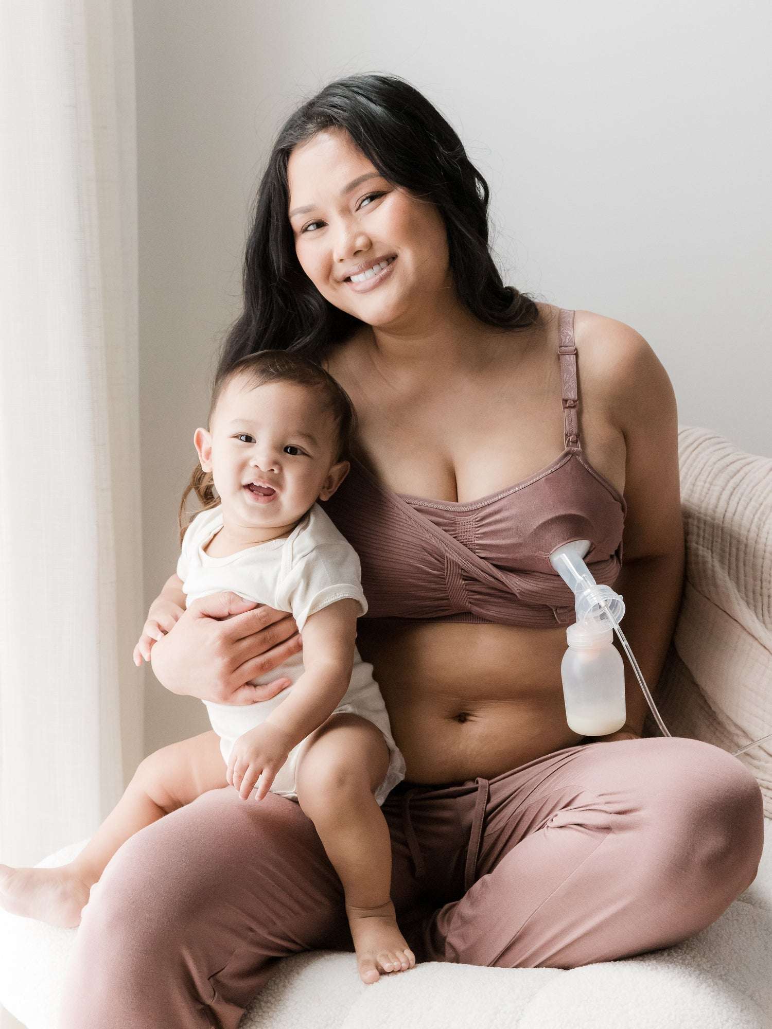 Sublime® Hands-Free Pumping & Nursing Bra | Twilight Milk & Baby