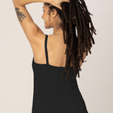 Bamboo Lounge Around Nursing Tank | Black | Milk & Baby