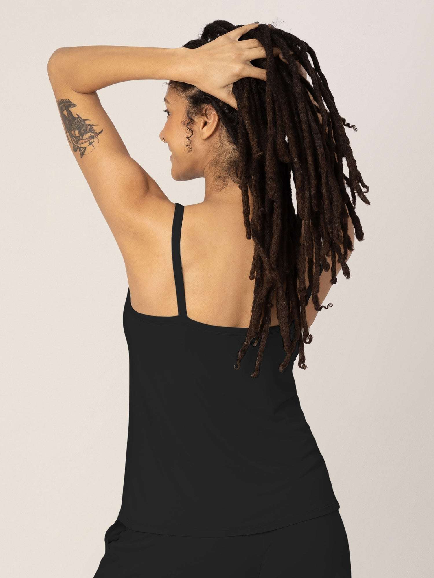 Bamboo Lounge Around Nursing Tank | Black Milk & Baby