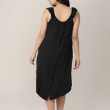 Ruffle Strap Labor & Delivery Gown | Black Milk & Baby