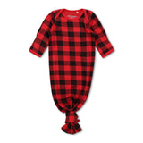 Black & Red Plaid Gown Milk & Baby