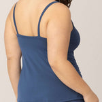 Bamboo Lounge Around Nursing Tank | Slate Blue Milk & Baby