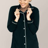 Clea Bamboo Long Sleeve Pajama Set | Black Milk & Baby